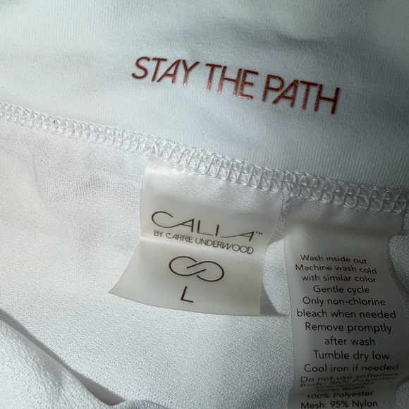 CALIA by Carrie Underwood Women's White Athletic Shorts - Picture 2 of 3